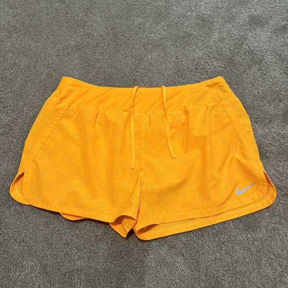 Nike Dri-Fit Lined Running Shorts Lined Women's XXL High Visibility Orange - Picture 6 of 8